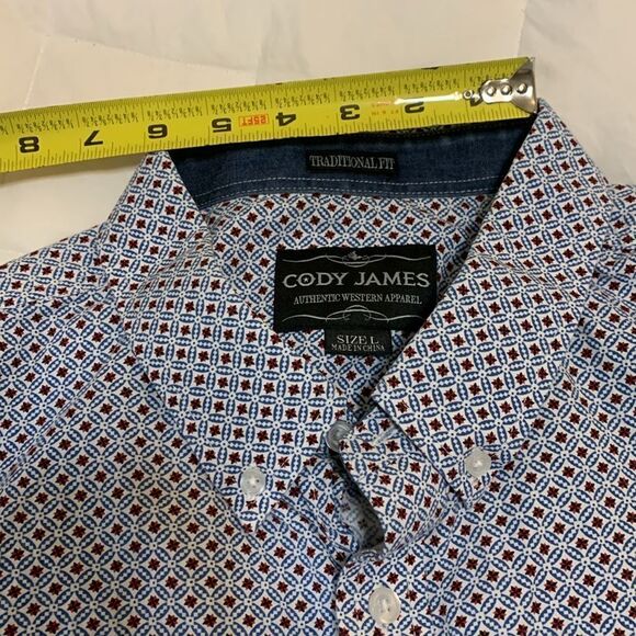 CODY JAMES, western shirt, traditional fit, men’s Large, like new - Picture 11 of 11